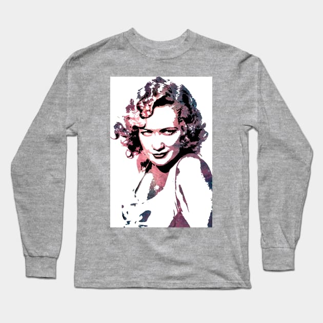 Miriam Hopkins: Starlight Starlets Long Sleeve T-Shirt by asimplefool